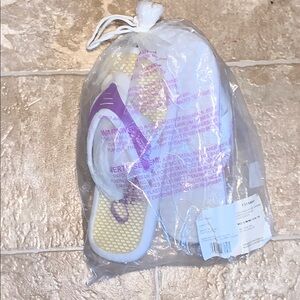 NWT Curves for Women Purple and White Sport Sandals